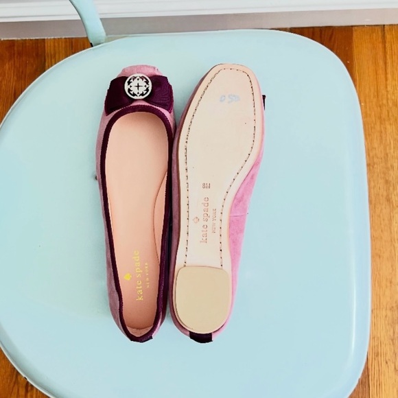 New KATE SPADE Fontana Ballet Flats W8 in Deep Rose - Picture 7 of 8